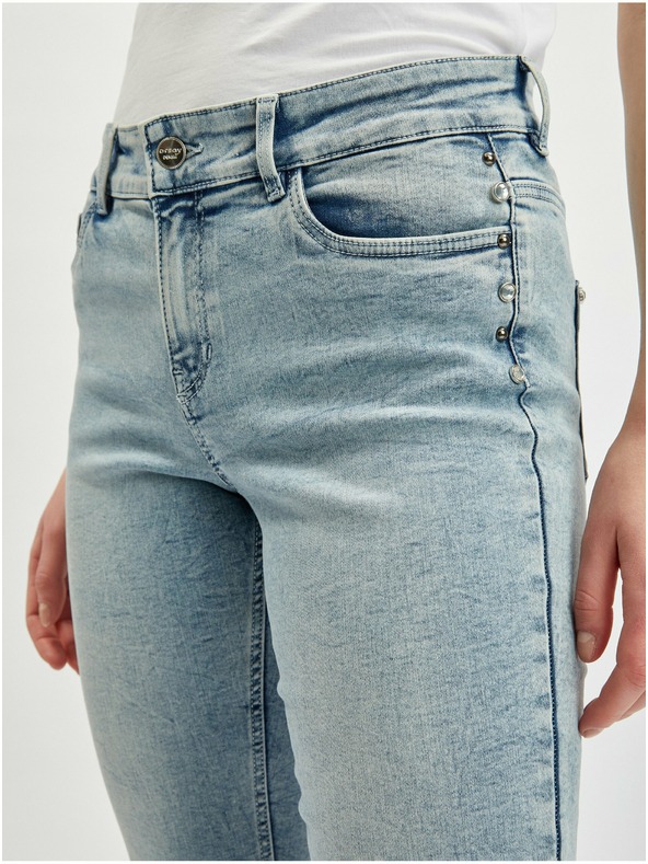 Orsay Svijetlo plave skraćene traperice za žene ORSAY