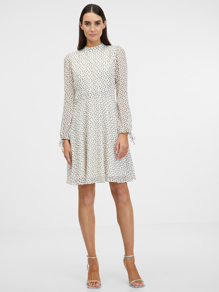 Orsay Krem ženska haljina do koljena ORSAY