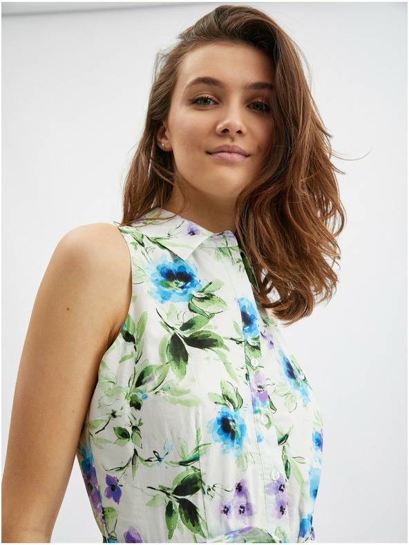 Orsay Plavo-kremaste cvjetne haljine za žene ORSAY