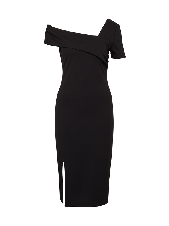 Orsay Crna ženska haljina do koljena ORSAY