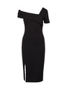 Orsay Crna ženska haljina do koljena ORSAY