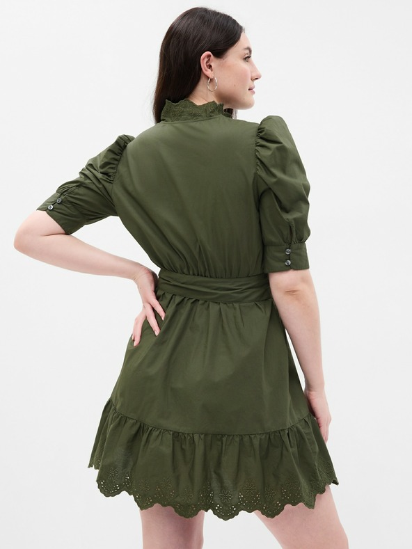 GAP Mini haljina s naboranim rukavima GAP