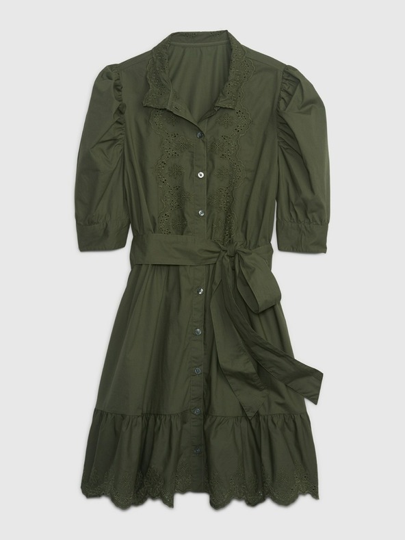 GAP Mini haljina s naboranim rukavima GAP