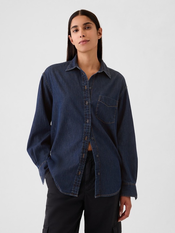 GAP Chambray oversize košulja Big Shirt GAP