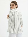 Orsay Bijela ženska prugasta lanena jakna ORSAY