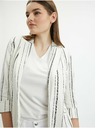 Orsay Bijela ženska prugasta lanena jakna ORSAY