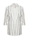 Orsay Bijela ženska prugasta lanena jakna ORSAY