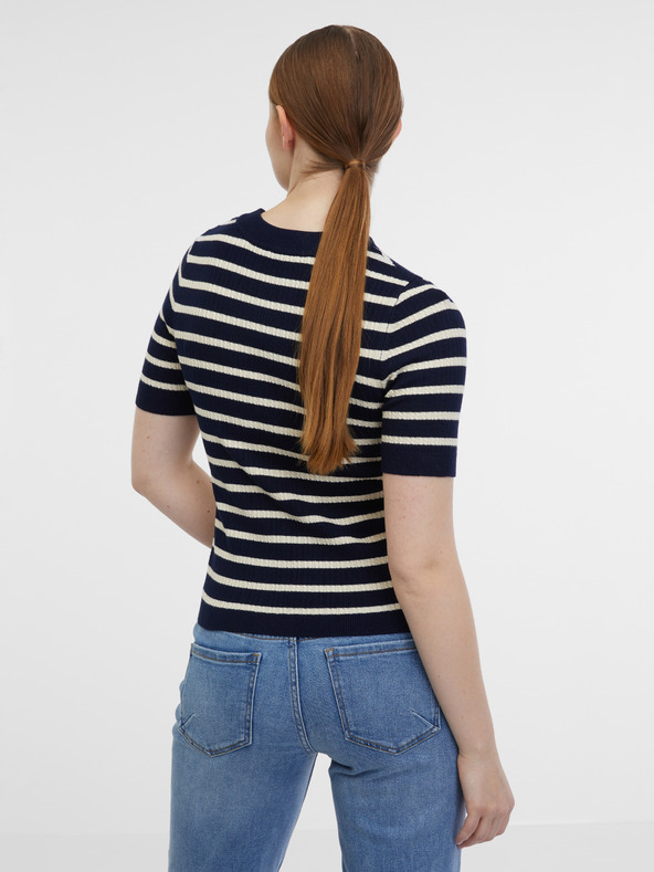 Orsay Tamnoplavi ženski pleteni top na pruge ORSAY