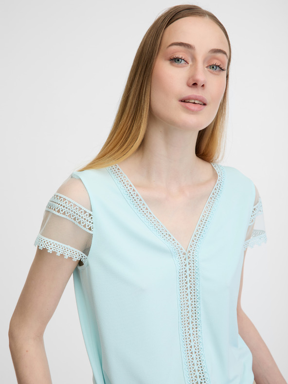 Orsay Svijetlo plava ženska majica kratkih rukava ORSAY