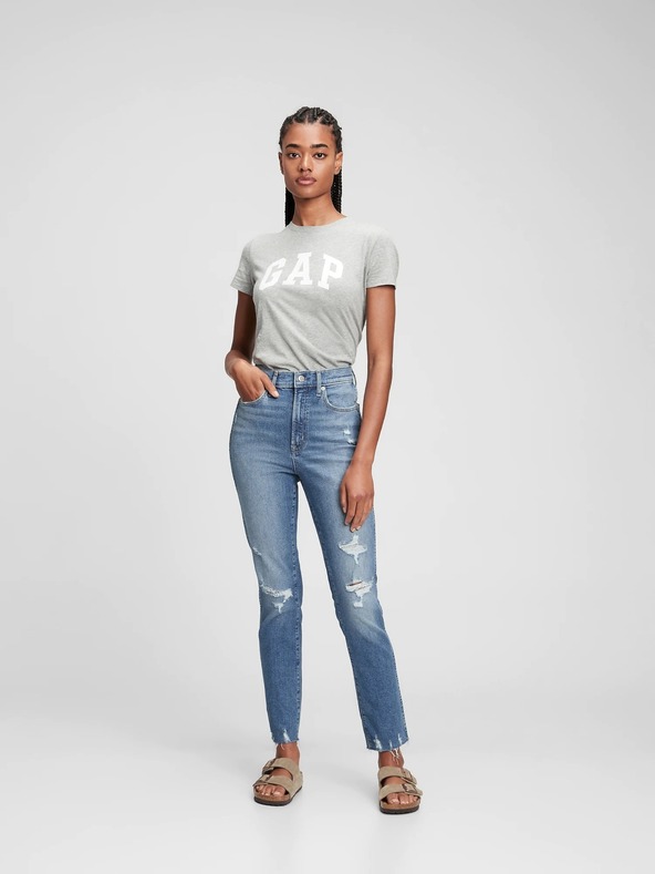 GAP Slim High Rise Destructed Vintage džins GAP