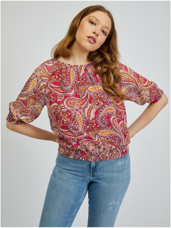 Orsay Crveno-ružičasta ženska bluza s uzorkom ORSAY
