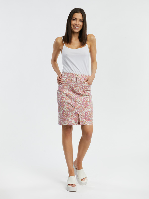 Orsay Ružičasta ženska traper suknja s uzorkom ORSAY