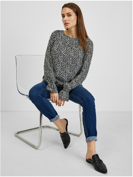 Orsay Bijelo-crna ženska bluza s uzorkom ORSAY