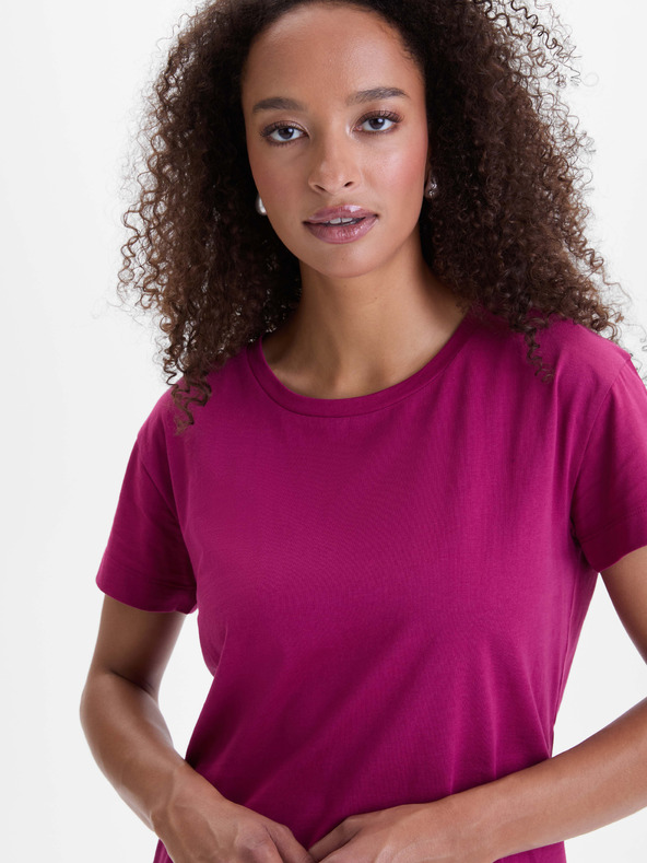 Orsay Tamno ružičasta ženska majica s kratkim rukavima ORSAY