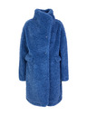 Orsay Plavi ženski kaput od umjetnog krzna ORSAY