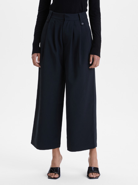 Orsay Crne ženske široke hlače ORSAY