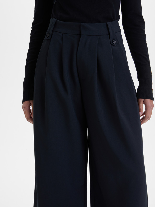 Orsay Crne ženske široke hlače ORSAY