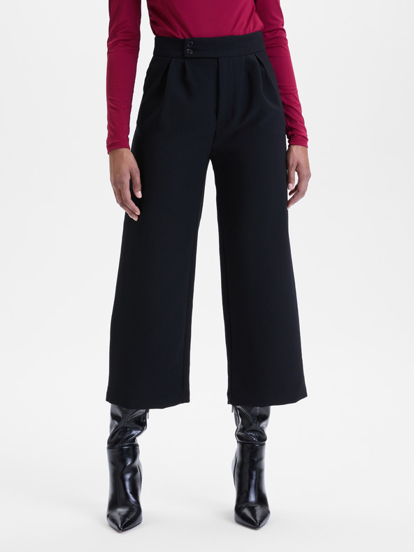 Orsay Crne ženske široke hlače ORSAY