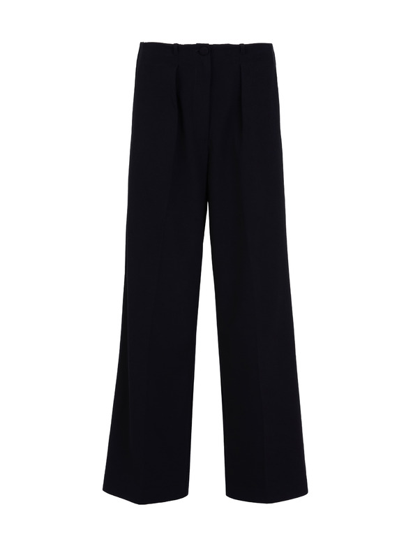 Orsay Crne široke ženske hlače ORSAY