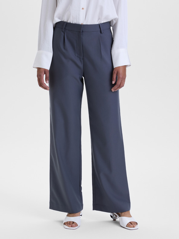 Orsay Tamno sive široke ženske hlače ORSAY