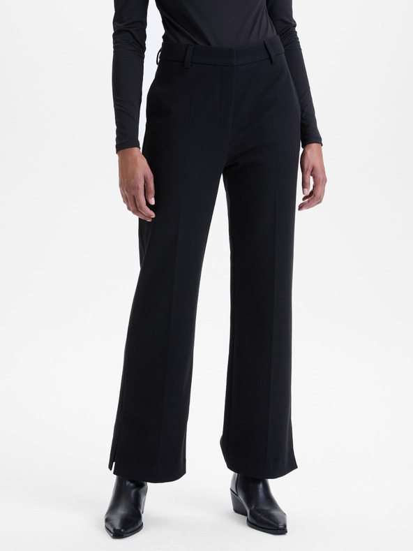 Orsay Crne ženske ravne hlače ORSAY