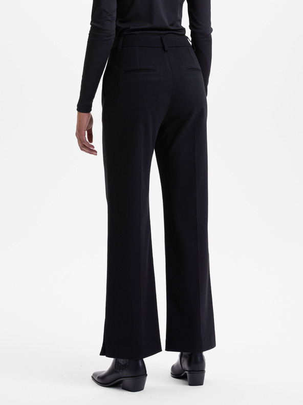 Orsay Crne ženske ravne hlače ORSAY