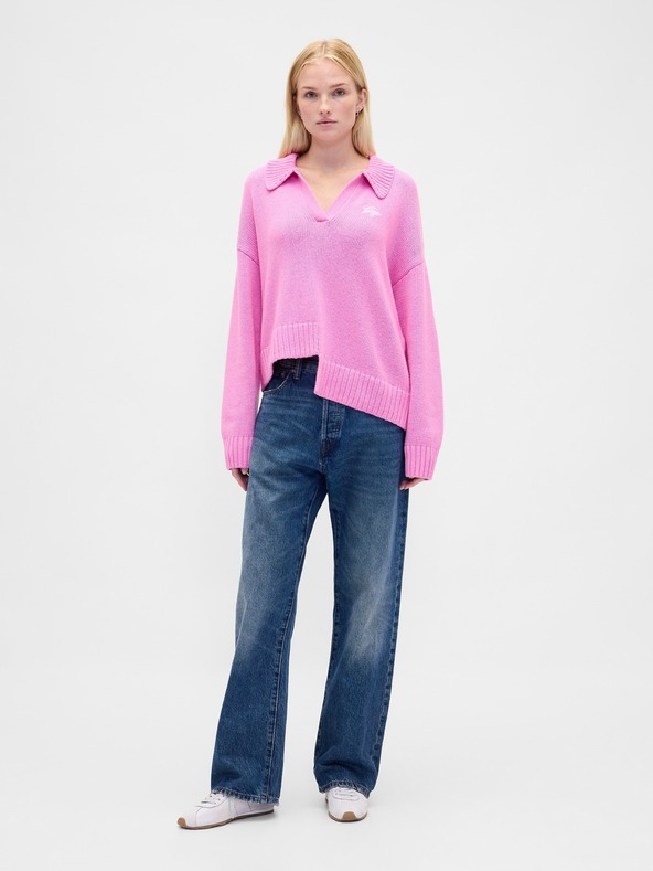 GAP Asimetrični pulover s primjesom vune GAP