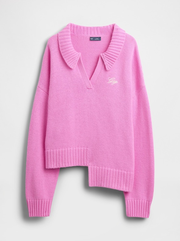 GAP Asimetrični pulover s primjesom vune GAP