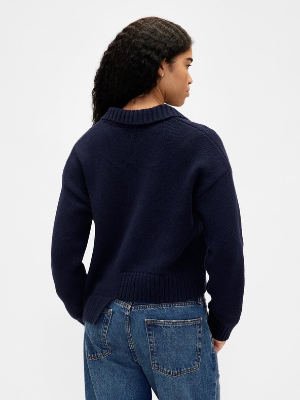 GAP Asimetrični pulover s primjesom vune GAP