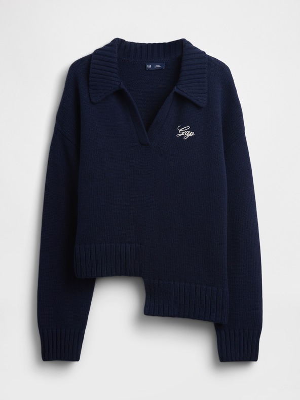 GAP Asimetrični pulover s primjesom vune GAP