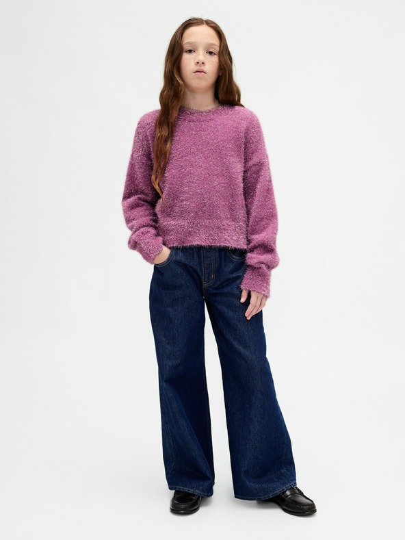 GAP Dječji puhasti pulover s metalnom niti GAP