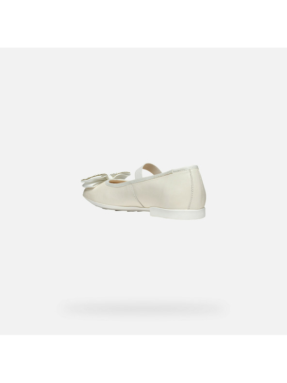 Geox Bijele djevojčinske balerinke Geox Plie'