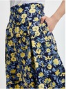 Orsay Žuto-plava ženska plisirana cvjetna suknja ORSAY