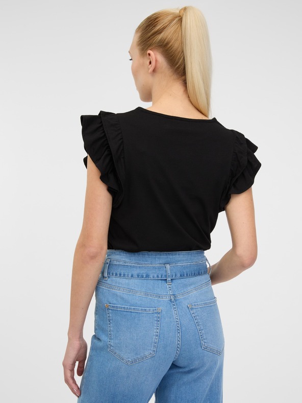 Orsay Crna ženska majica kratkih rukava ORSAY