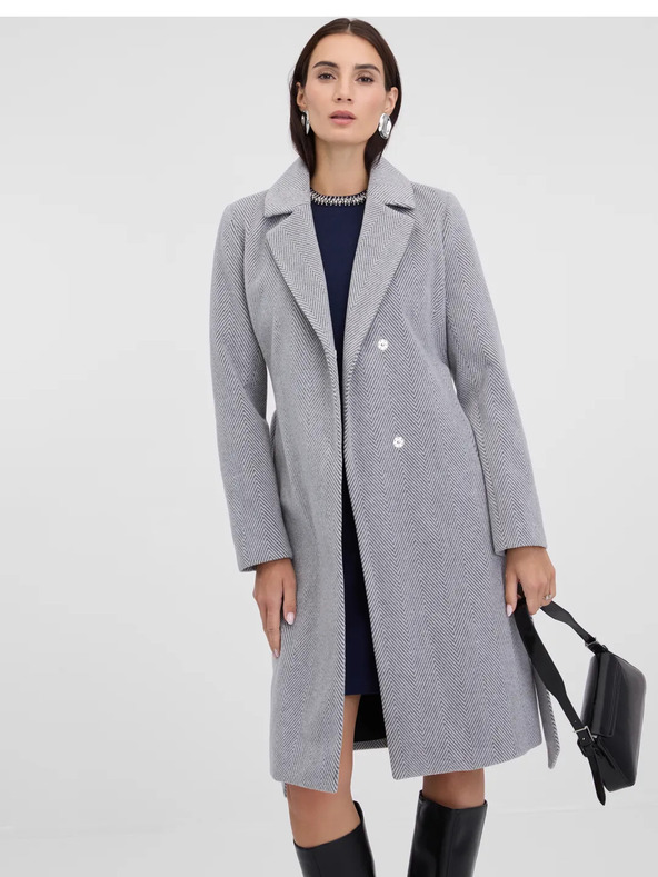 Orsay Sivi ženski zimski kaput ORSAY