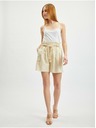 Orsay Bež ženske lanene kratke hlače ORSAY