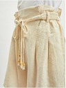 Orsay Bež ženske lanene kratke hlače ORSAY