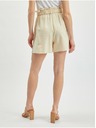 Orsay Bež ženske lanene kratke hlače ORSAY