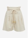 Orsay Bež ženske lanene kratke hlače ORSAY