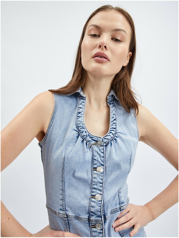 Orsay Svijetloplava ženska traper haljina ORSAY