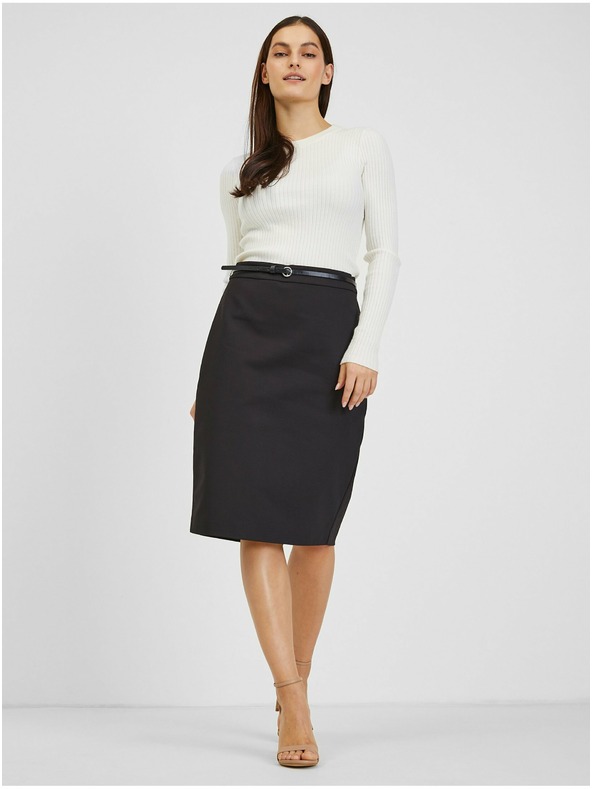 Orsay Crna ženska suknja s remenom ORSAY