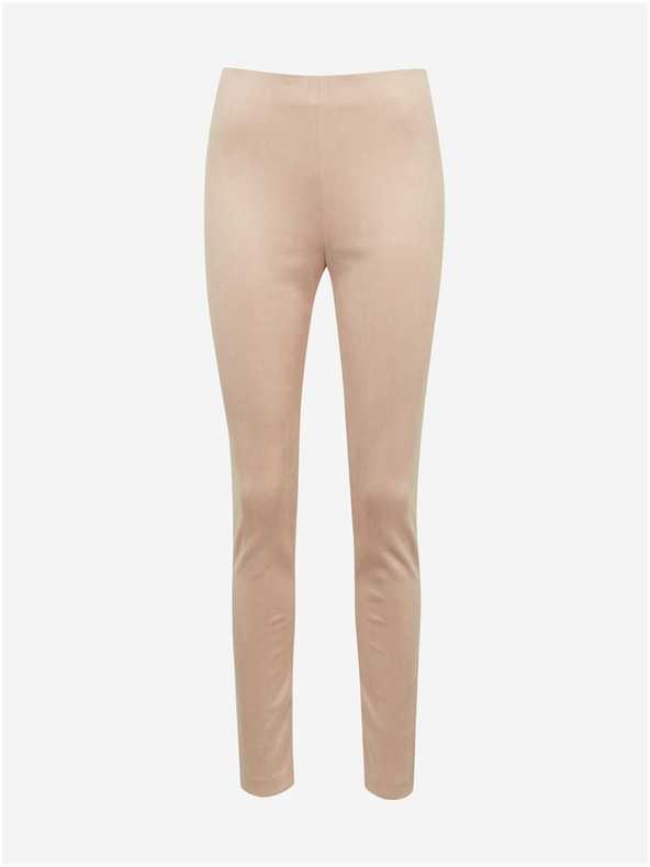 Orsay Svjetloružičaste ženske hlače od brušene kože ORSAY