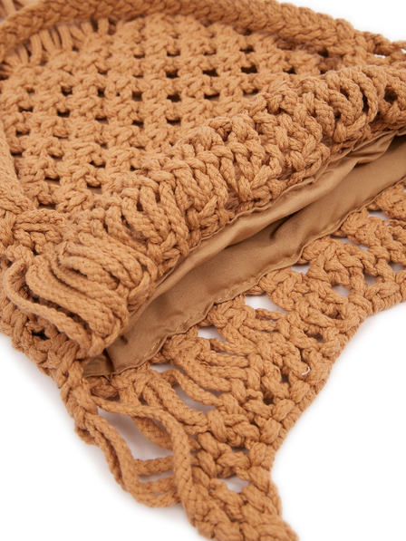 Orsay Smeđa ženska pletena torba s ukrasnim detaljem ORSAY