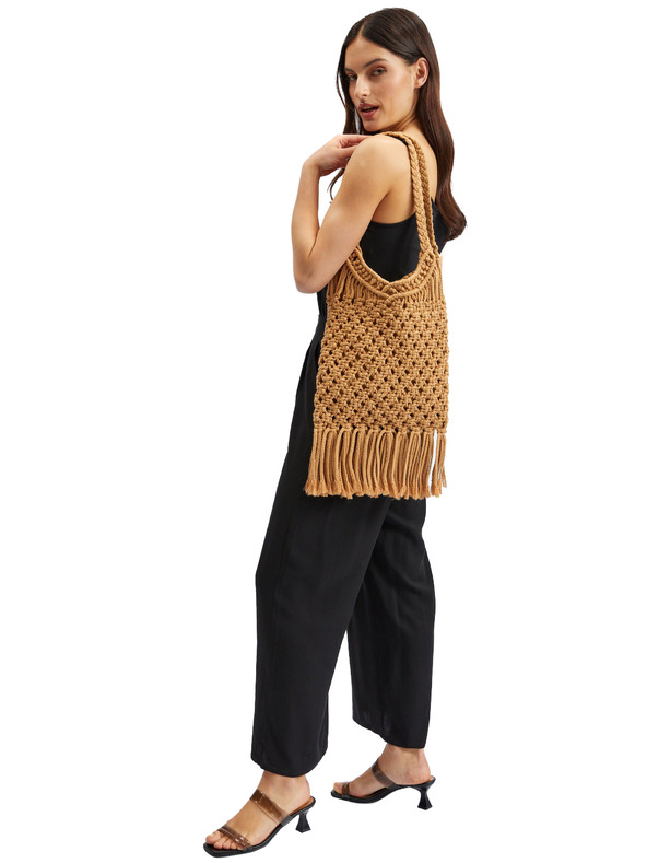 Orsay Smeđa ženska pletena torba s ukrasnim detaljem ORSAY