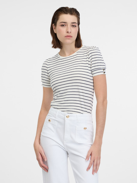Orsay Krem prugasta ženska majica ORSAY