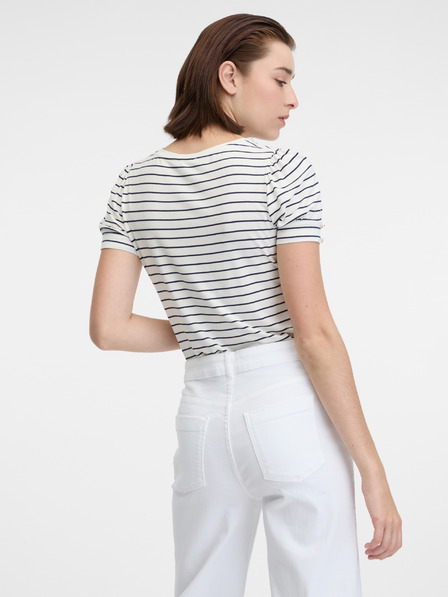 Orsay Krem prugasta ženska majica ORSAY