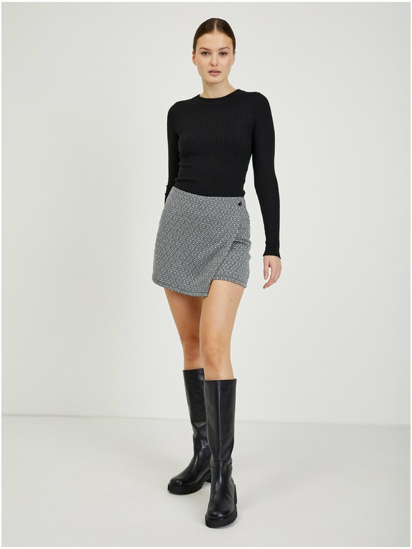 Orsay Crne ženske suknja-kratke hlače s uzorkom ORSAY