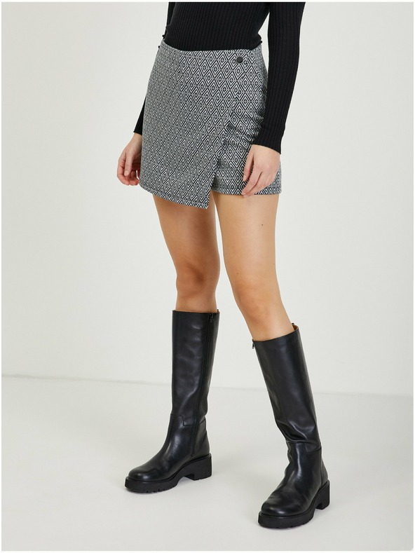 Orsay Crne ženske suknja-kratke hlače s uzorkom ORSAY
