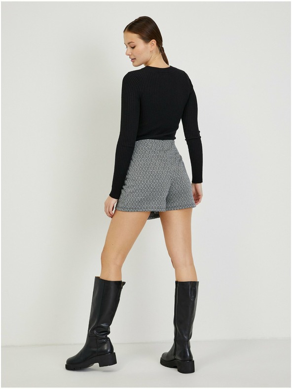 Orsay Crne ženske suknja-kratke hlače s uzorkom ORSAY