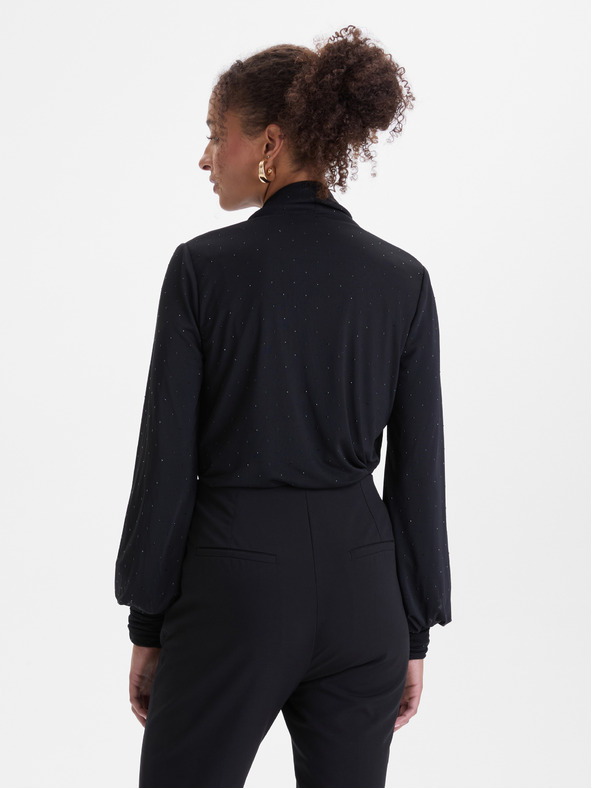 Orsay Crna bluza s kamenčićima ORSAY